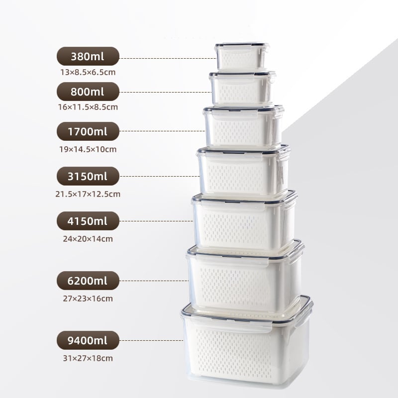 The Ultimate 3-7pc Fridge Organizer Set - Keep Food Fresh 3x Longer! š„¬āØ