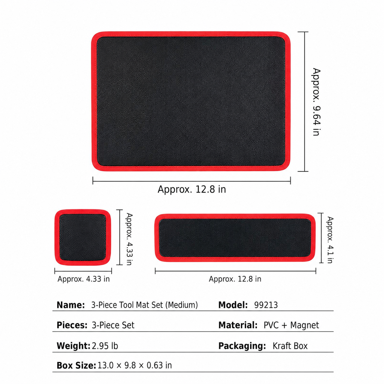 Flexible Magnetic Tool Mat Set for Screws, Sockets & Auto Repairs🛠️🧲