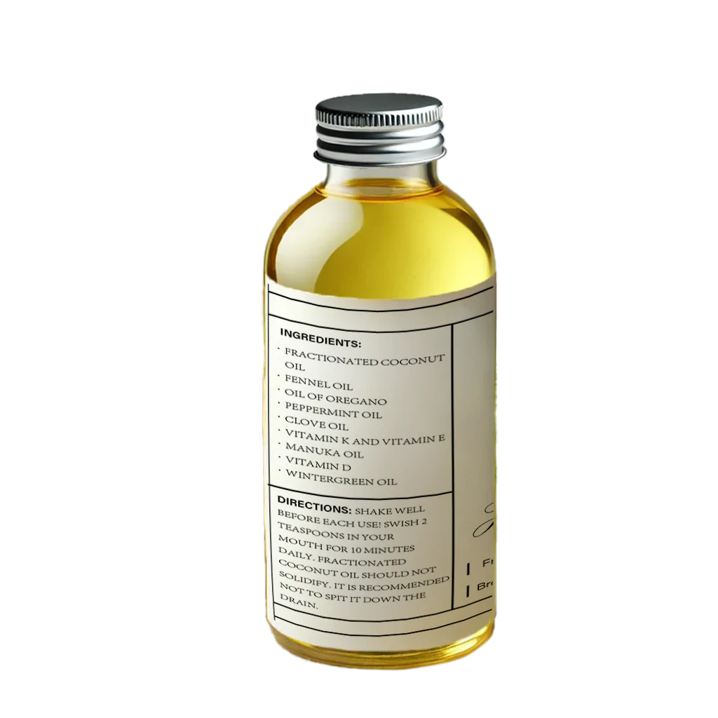 POWERFUL ORGANIC COCONUT + PEPPERMINT PULLING OIL 4 OZ šæ