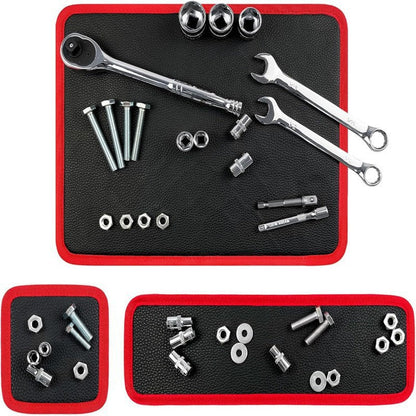 Flexible Magnetic Tool Mat Set for Screws, Sockets & Auto Repairs🛠️🧲