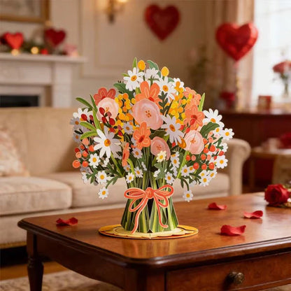 🌸 DIYSTAR 3D Pop-Up Flower Bouquet Card – A Timeless Keepsake for Every Occasion 💖