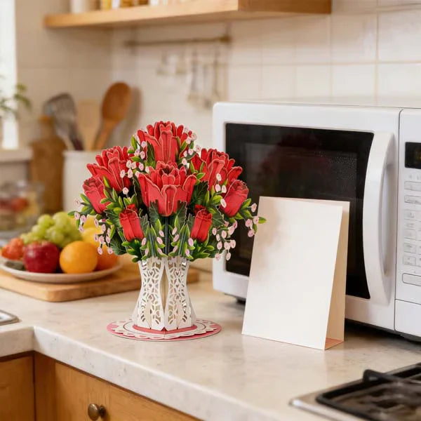 🌸 DIYSTAR 3D Pop-Up Flower Bouquet Card – A Timeless Keepsake for Every Occasion 💖