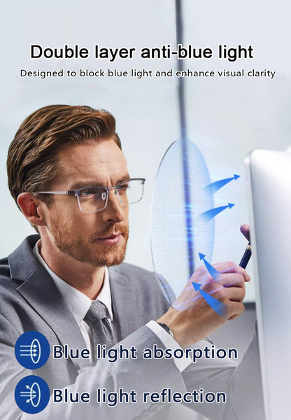 Anti-Blue Light Reading Glasses for Men & Women - Clear Vision & Eye Protection