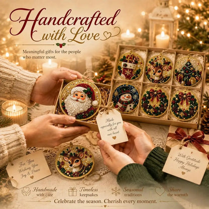 🎄 Christmas DIY Diamond Painting Ornament Kit – 6 Sparkling Tree Decorations | LIMITED-TIME 50% OFF 🎁