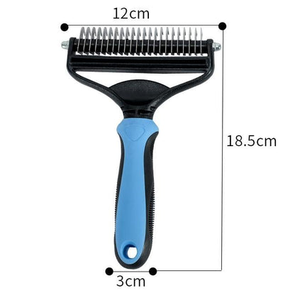 2-in-1 Pet Dematting & Deshedding Rake