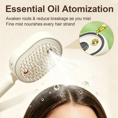 Anti-Frizz Essential Oil Detangling Massage Brush
