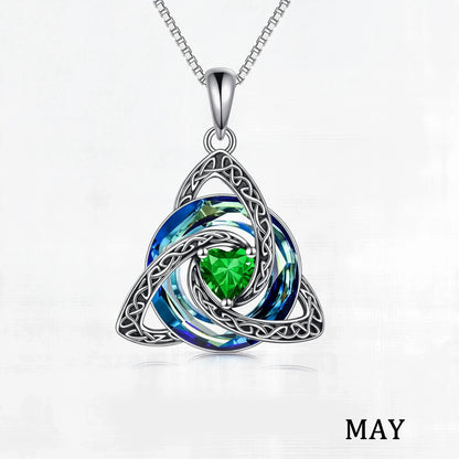 💎 Personalized Birthstone Celtic Knot Necklace – 50% OFF Today 🔥