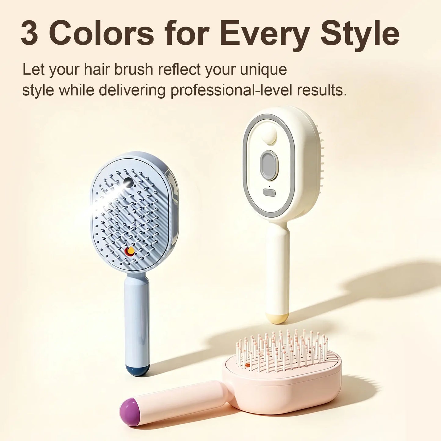 Anti-Frizz Essential Oil Detangling Massage Brush