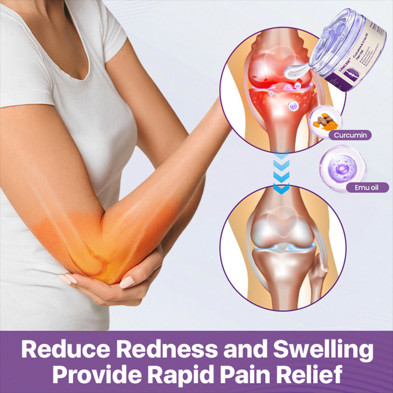 LBMLBM™ Curcumin & Emu Oil Pain Gel – 🏥 Backed by US Osteopathic Experts