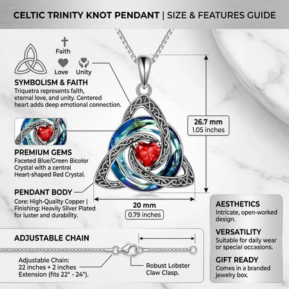 💎 Personalized Birthstone Celtic Knot Necklace – 50% OFF Today 🔥