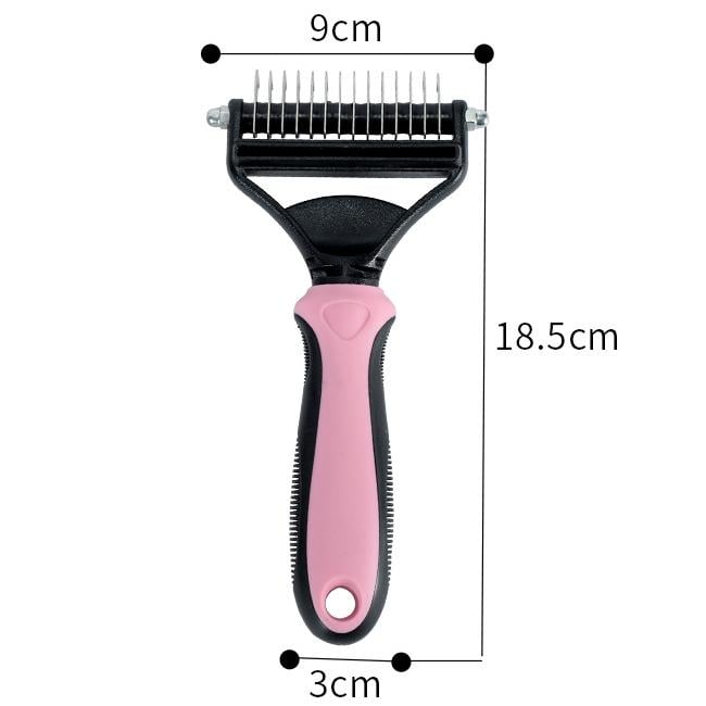 2-in-1 Pet Dematting & Deshedding Rake