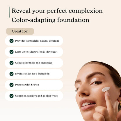 4 in 1 Color Changing Foundation SPF 50 🌱
