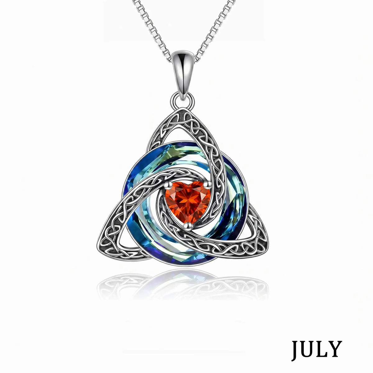 💎 Personalized Birthstone Celtic Knot Necklace – 50% OFF Today 🔥