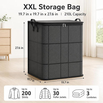 XXL Large Capacity Clothes Storage Bag 210L