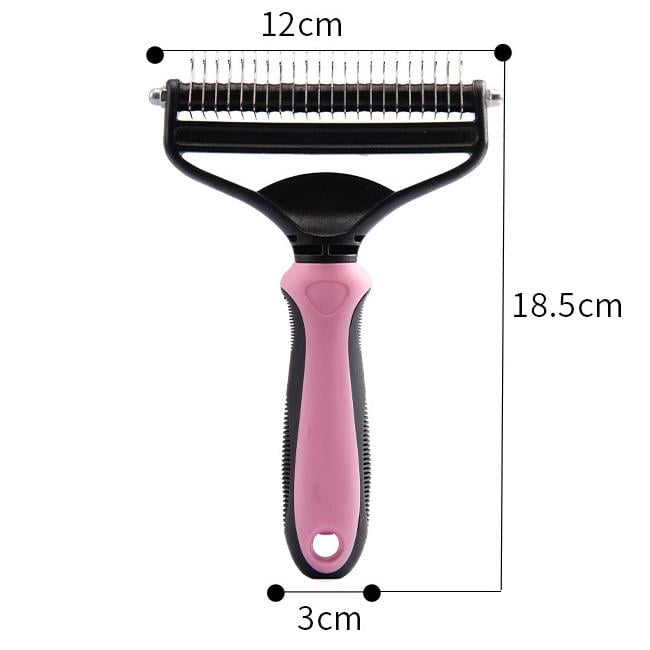 2-in-1 Pet Dematting & Deshedding Rake