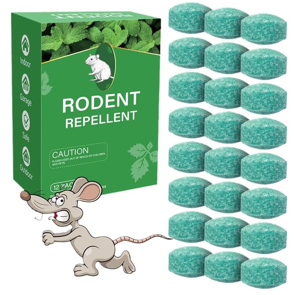 12 Pack Peppermint Pest Repellent Balls - Mice Rats Spiders Gone!