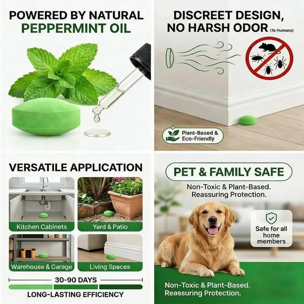 12 Pack Peppermint Pest Repellent Balls - Mice Rats Spiders Gone!