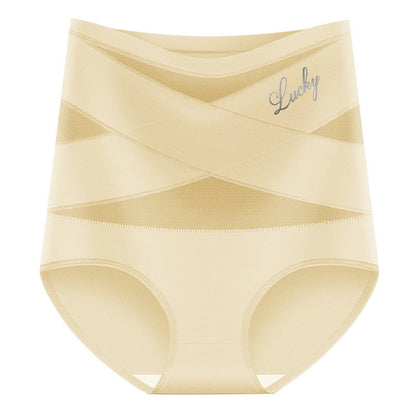 🌸Last Day-Buy 2 Get 3 Packs✨Plus-Size High-Waist Cross Tummy Control Panties