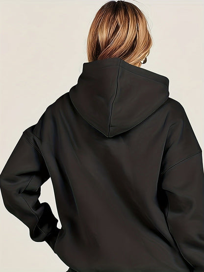 Basic Thick Solid Color Pullover Hoodie