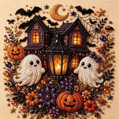 💥 Last Day 48% OFF – 👻✨ Halloween Pearl Art DIY Kit – Turn Tiny Pearls into Spooky-Cute Magic