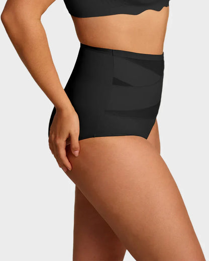 🌸Last Day-Buy 2 Get 3 Packs✨Plus-Size High-Waist Cross Tummy Control Panties