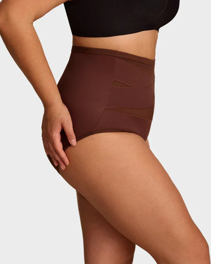 🌸Last Day-Buy 2 Get 3 Packs✨Plus-Size High-Waist Cross Tummy Control Panties
