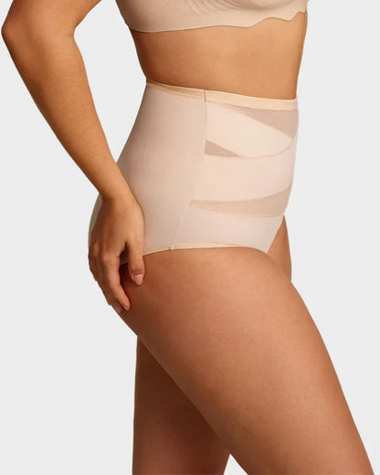 🌸Last Day-Buy 2 Get 3 Packs✨Plus-Size High-Waist Cross Tummy Control Panties