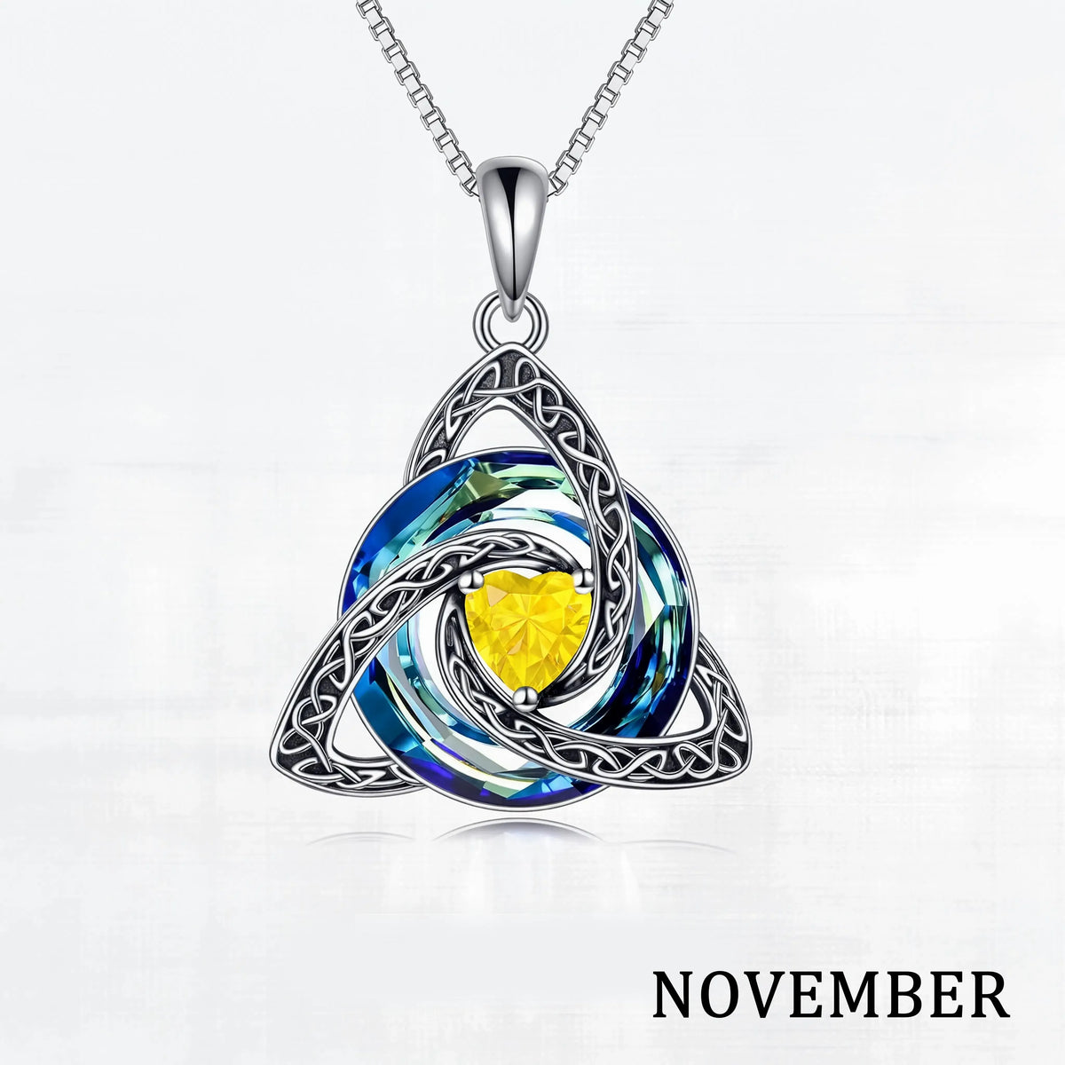 💎 Personalized Birthstone Celtic Knot Necklace – 50% OFF Today 🔥