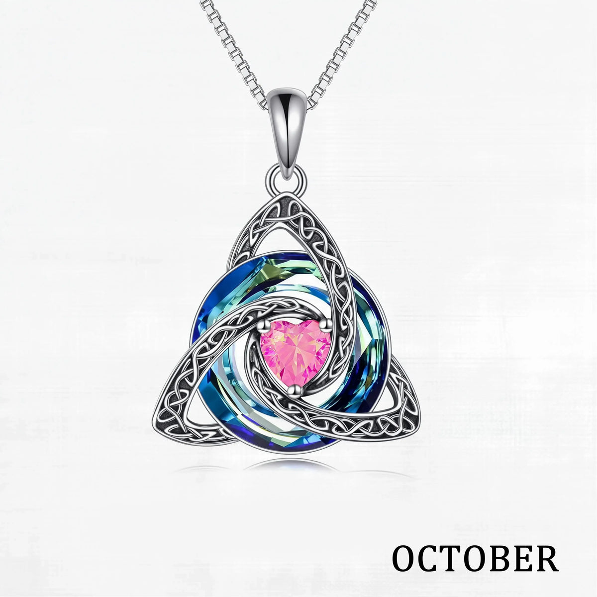 💎 Personalized Birthstone Celtic Knot Necklace – 50% OFF Today 🔥