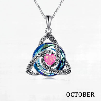 💎 Personalized Birthstone Celtic Knot Necklace – 50% OFF Today 🔥
