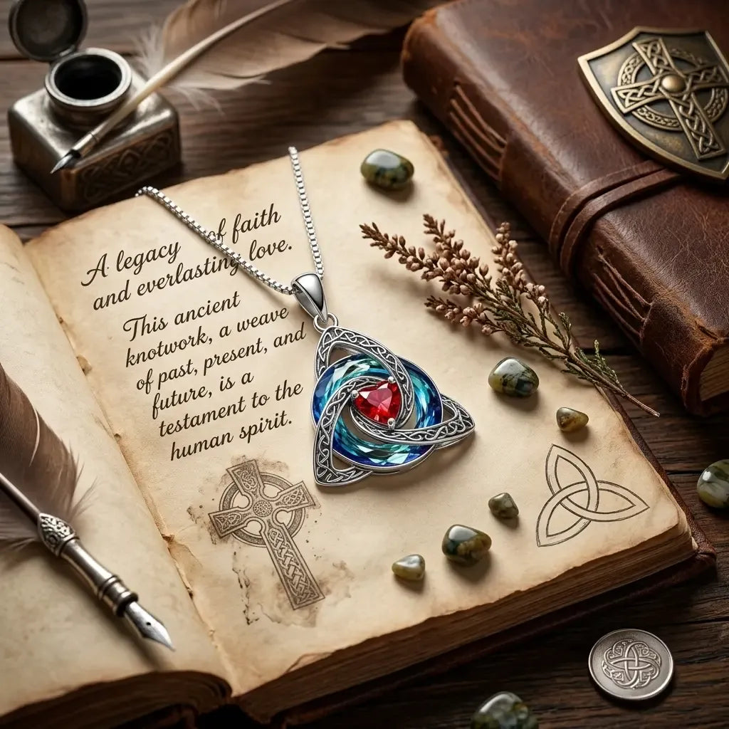 💎 Personalized Birthstone Celtic Knot Necklace – 50% OFF Today 🔥