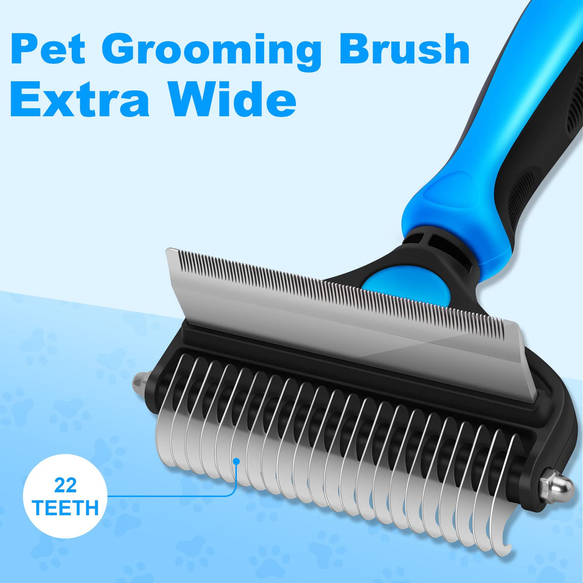 2-in-1 Pet Dematting & Deshedding Rake