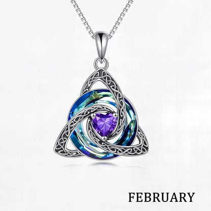 💎 Personalized Birthstone Celtic Knot Necklace – 50% OFF Today 🔥