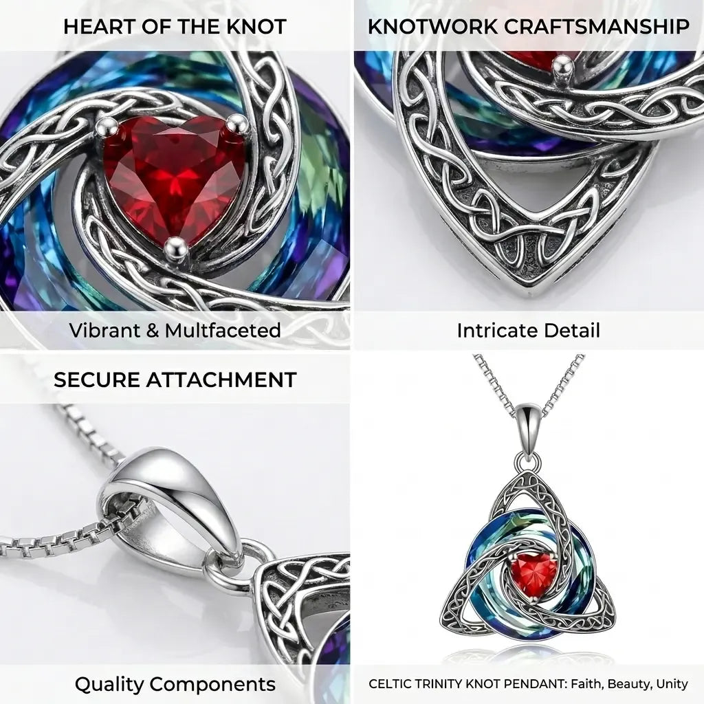 💎 Personalized Birthstone Celtic Knot Necklace – 50% OFF Today 🔥