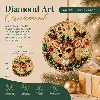 🎄 Christmas DIY Diamond Painting Ornament Kit – 6 Sparkling Tree Decorations | LIMITED-TIME 50% OFF 🎁