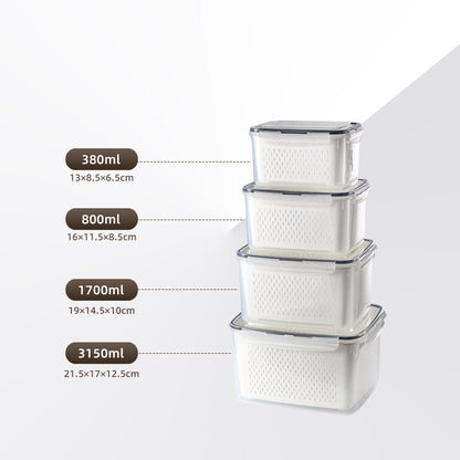 The Ultimate 3-7pc Fridge Organizer Set - Keep Food Fresh 3x Longer! 🥬✨
