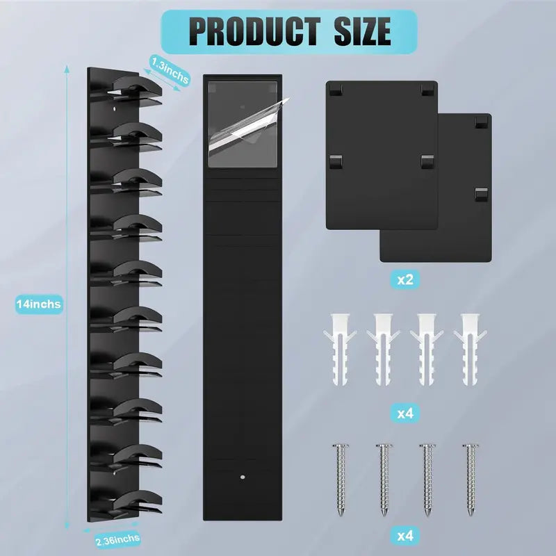 No-Drill Wall Mounted Hat Organizer for Baseball Caps