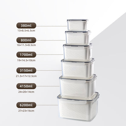 The Ultimate 3-7pc Fridge Organizer Set - Keep Food Fresh 3x Longer! 🥬✨