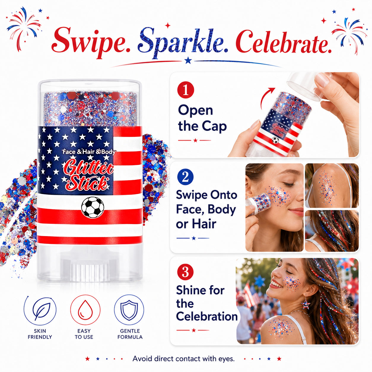 2026 Independence Day Glitter Stick – Special Add-On Offer