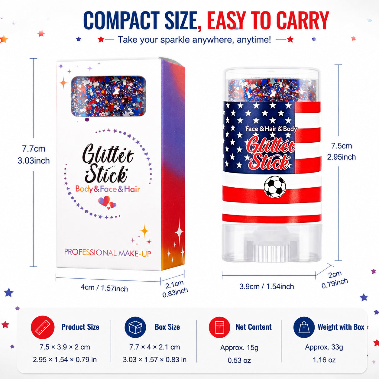 2026 Independence Day Glitter Stick – Special Add-On Offer