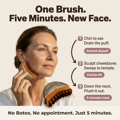 Facial Contour Massage Brush - Daily Soft Lift Ritual