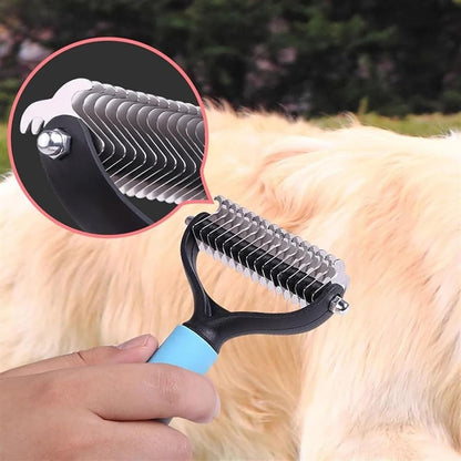 ✨Dual-Sided Pet Deshedding Brush for Dogs & Cats🐶🐱