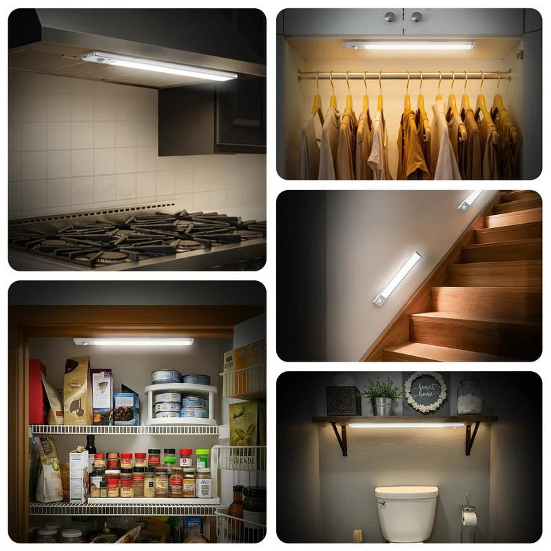 76-LED Wireless Rechargeable Motion Sensor Light | Magnetic Closet & Cabinet Lighting 💡