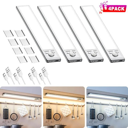 76-LED Wireless Rechargeable Motion Sensor Light | Magnetic Closet & Cabinet Lighting 💡