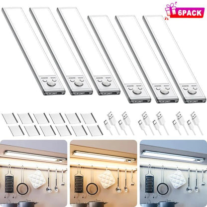 76-LED Wireless Rechargeable Motion Sensor Light | Magnetic Closet & Cabinet Lighting 💡