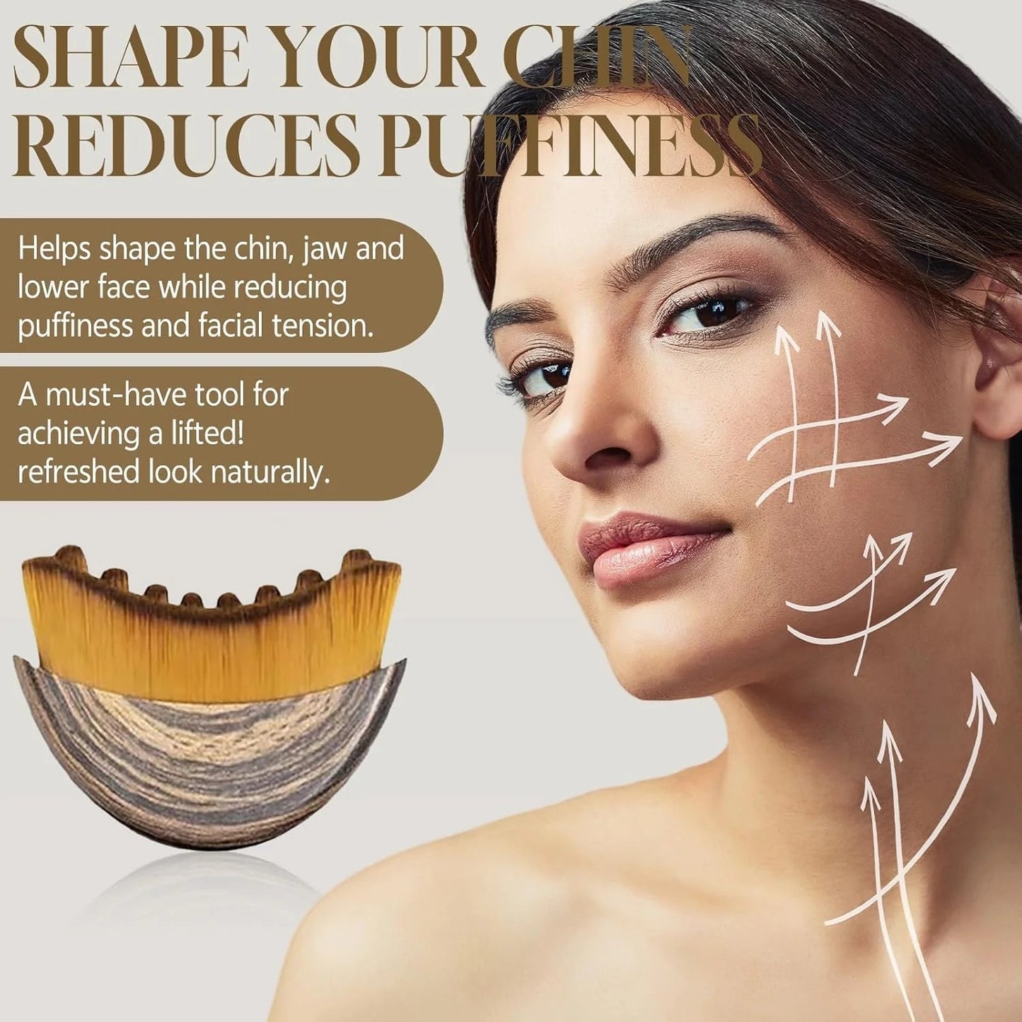 Facial Contour Massage Brush - Daily Soft Lift Ritual